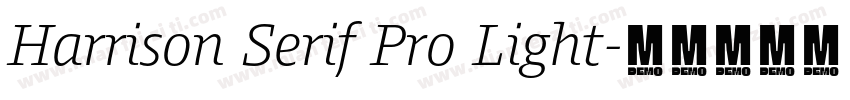 Harrison Serif Pro Light字体转换